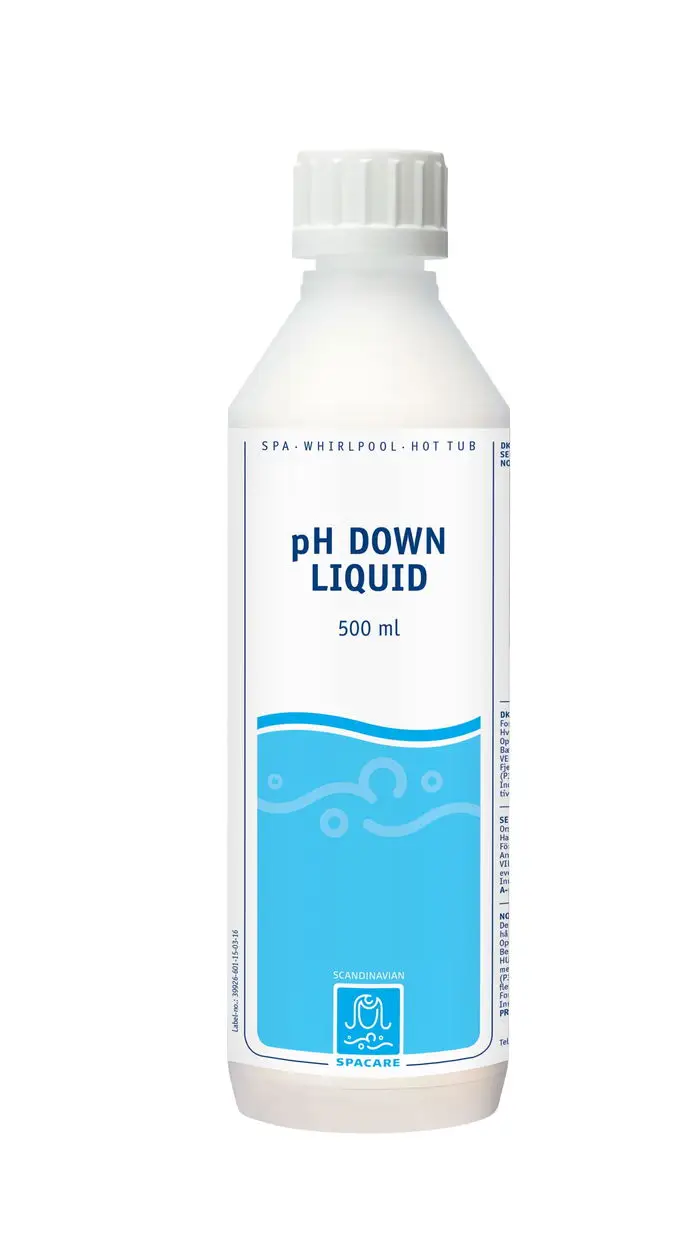 SpaCare pH Down Liquid 500 ml flytande pH-sänkare för spabad