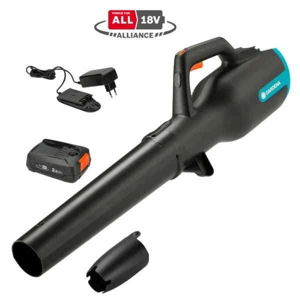 Batteridriven lövblås PowerJet 18 V P4A, Komplett set