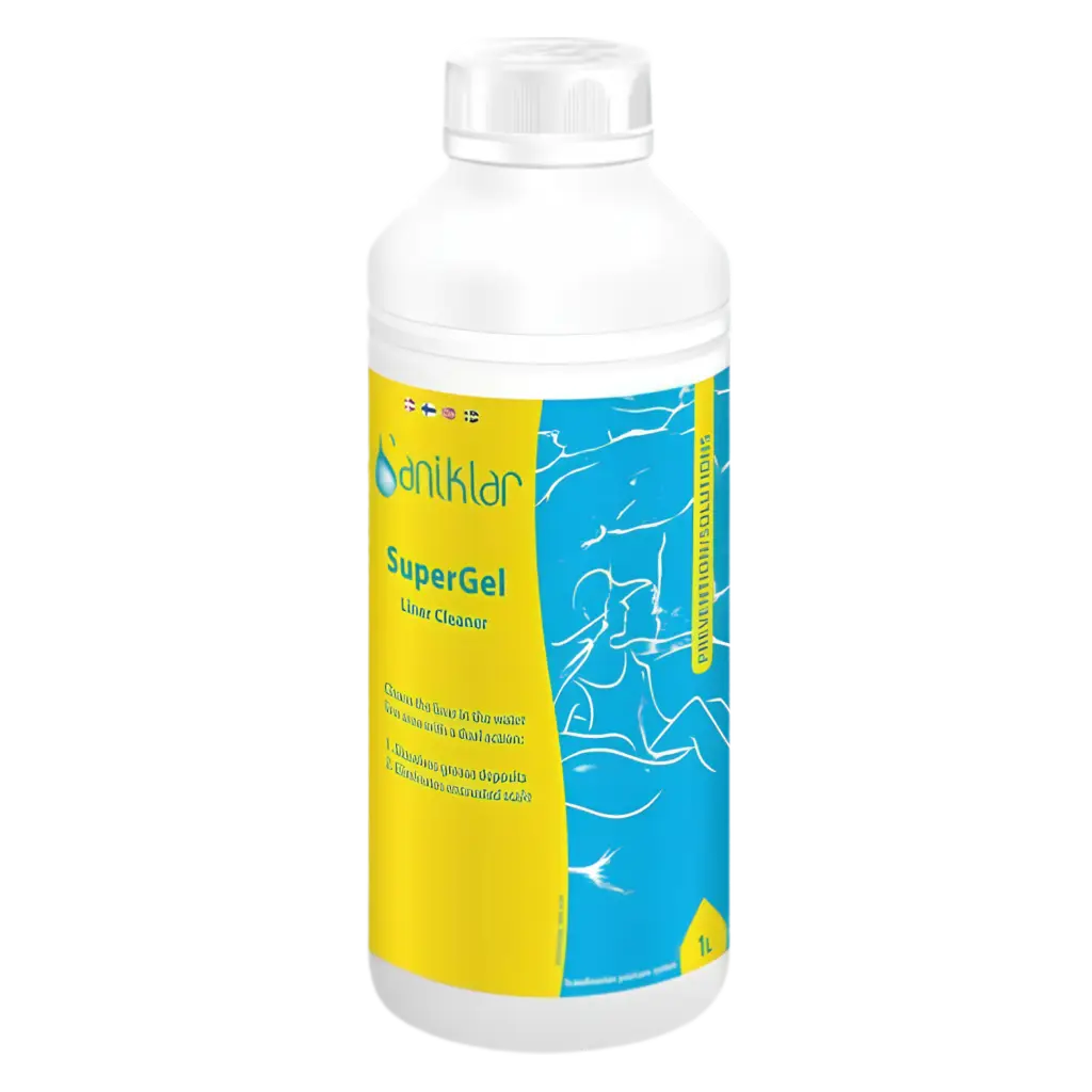 Saniklar SuperGel Liner Cleaner 1 l för rengöring av poolens vattenlinje